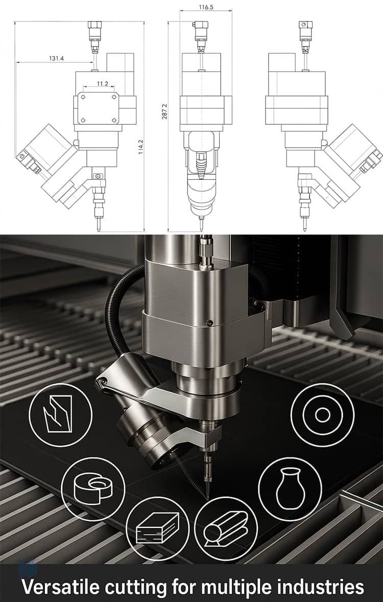 5 Axis Waterjet Cutting Head