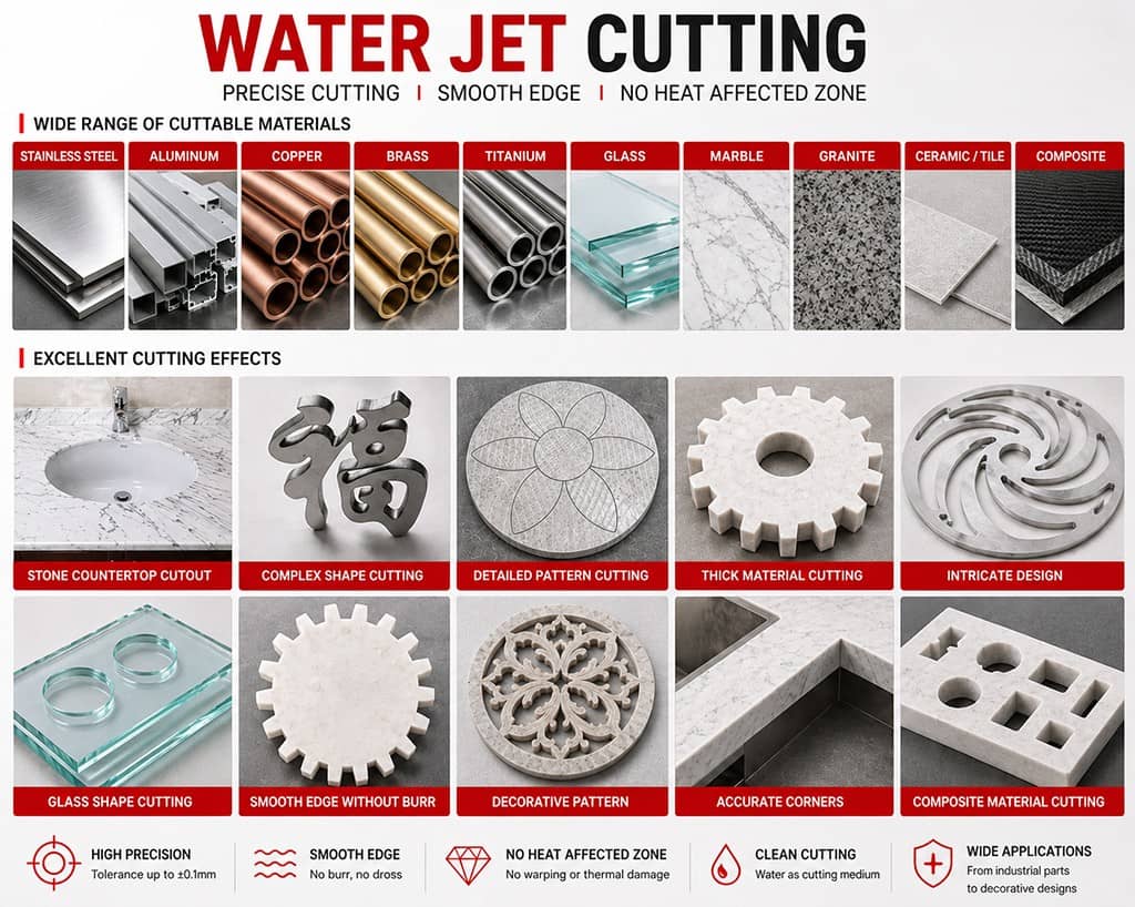 3 Axis Waterjet Cutting Machine Cantilever Waterjet Stainless Steel Cutting Machine