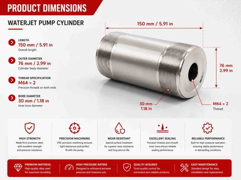 High Pressure Cylinder Waterjet Wear Resistant Hydraulic <a href=https://www.kundacnc.com/High-Pressure-Cylinder-Waterjet-Wear-Resistant-Hydraulic-Waterjet-Cylinder-For-Intensifier-Pump-p.html target='_blank'><a href=https://www.kundacnc.com/Waterjet-Cylinder-Bft-Precision-Hydraulic-Waterjet-Cylinder-Supplier-China-p.html target='_blank'>Waterjet Cylinder</a> For Intensifier Pump</a>