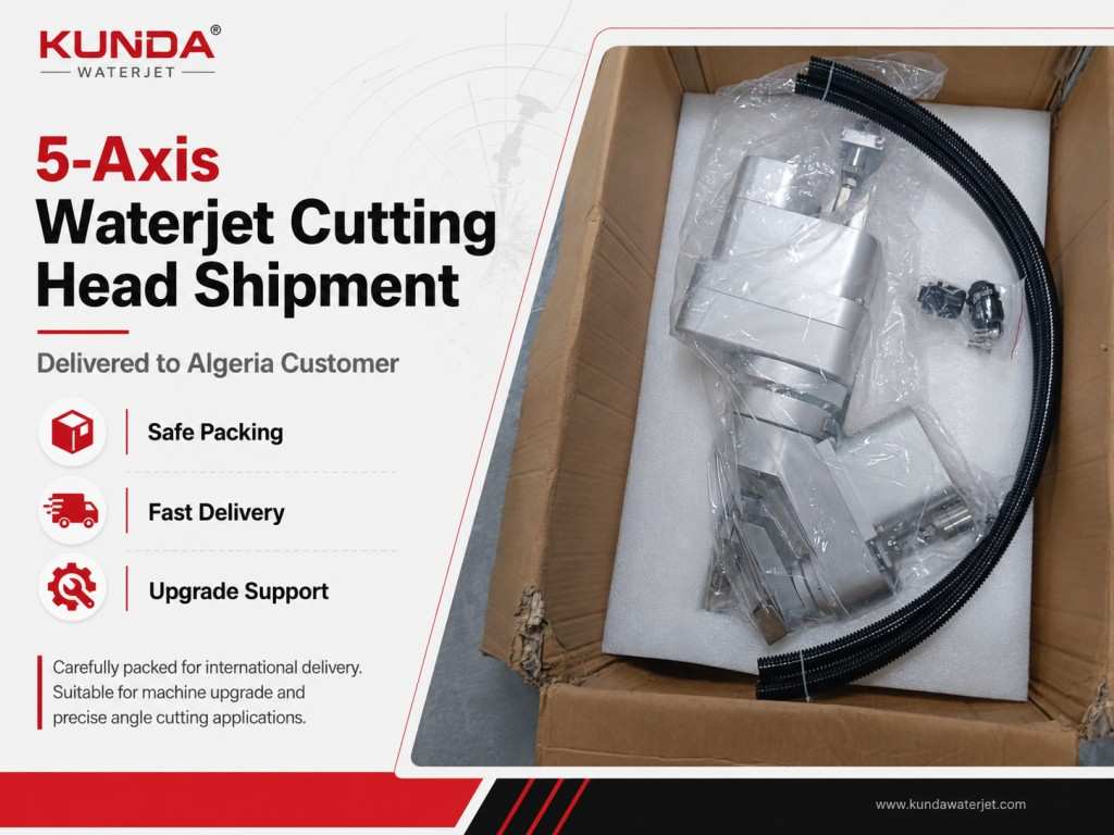 KUNDA 5-Axis Waterjet Cutting Head Shipped to Algeria Customer