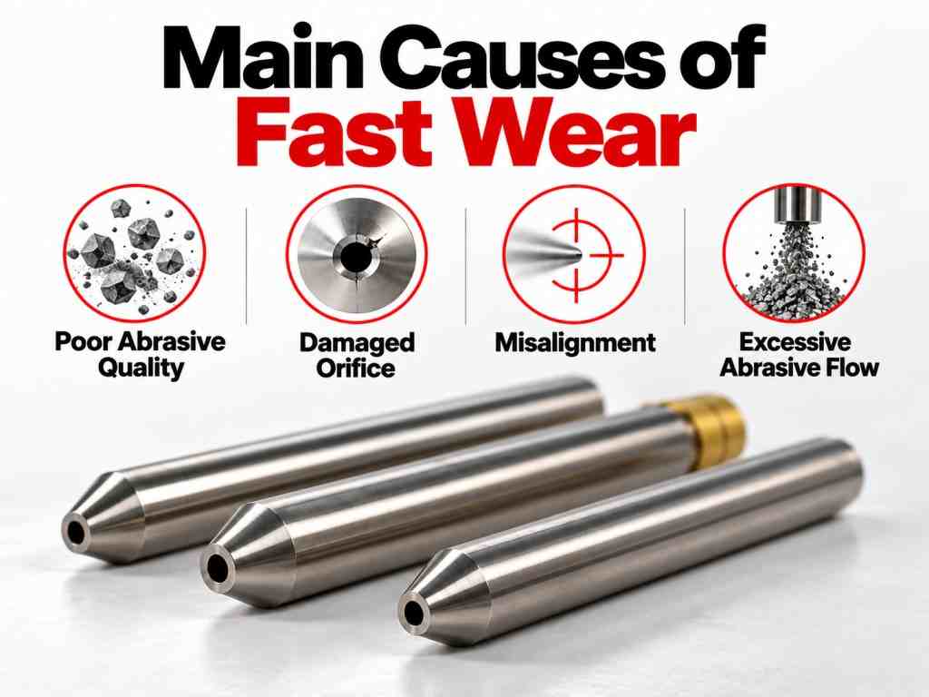 Waterjet Focusing Tube Wear